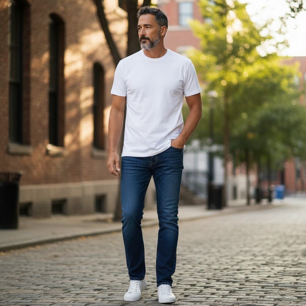 Hollister Jeans Mens 31x34 Blue Denim Slim Straight Stretch Casual